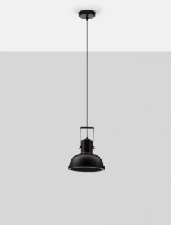 Nova Luce 9624100 RUVI Pendelleuchte 1-flammig Schwarz E27