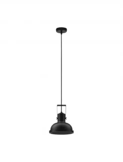Nova Luce 9624100 RUVI Pendelleuchte 1-flammig Schwarz E27