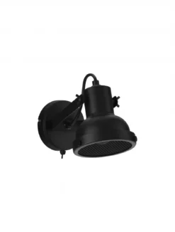Nova Luce 9624102 RUVI Wandleuchte Schwarz E14