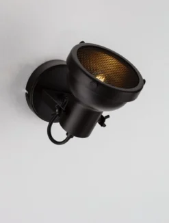 Nova Luce 9624103 RUVI Wandleuchte Schwarz GU10