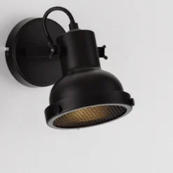 Nova Luce 9624103 RUVI Wandleuchte Schwarz GU10