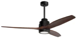 Nova Luce 5231401 SABAL LED Ventilator 3000K Schwarz Braun