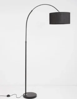 Nova Luce 9401652 SAMA Stehlampe Schwarz E27