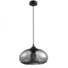 Nova Luce 9726482 SAVAZ Pendelleuchte 14cm Schwarz Chrom E27