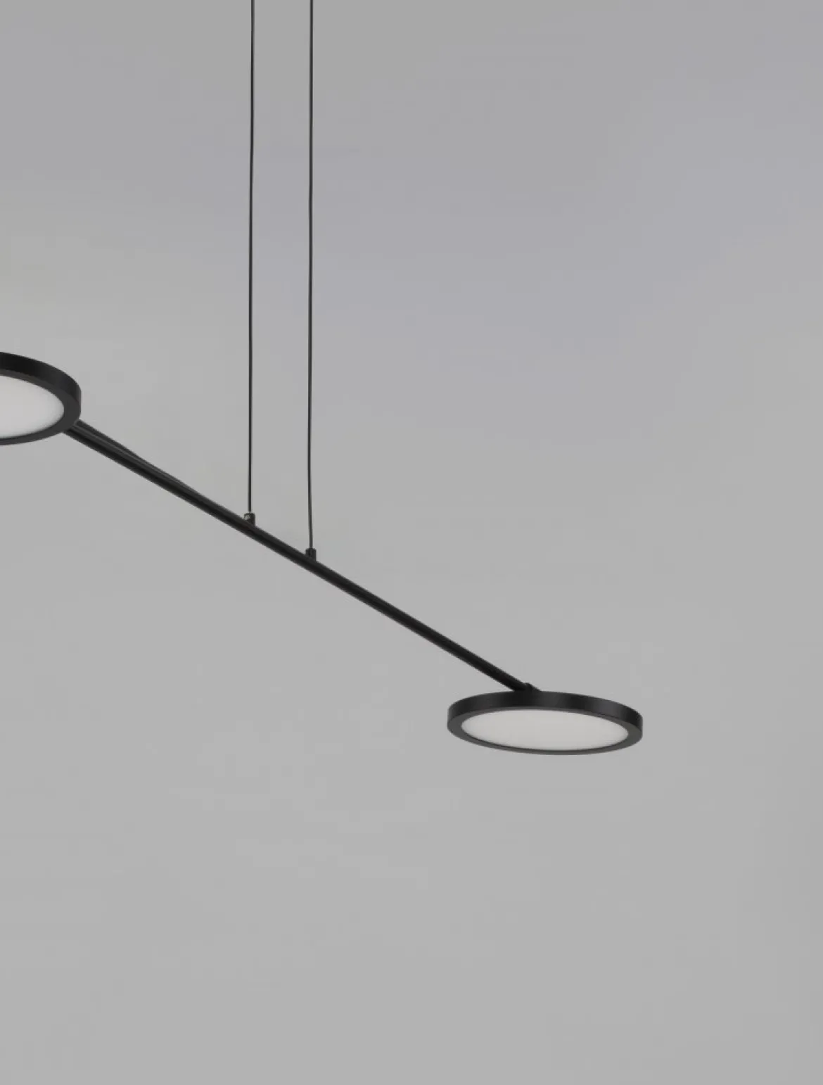 Nova Luce 9695252 SCOPE LED Pendelleuchte 2-flammig 3000K Schwarz dimmbar