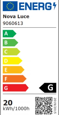 Nova Luce 9060613 SELINE LED Wandleuchte 3000K Schwarz 60cm