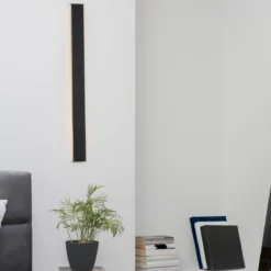 Nova Luce 9060913 SELINE LED Wandleuchte 3000K Schwarz 90cm