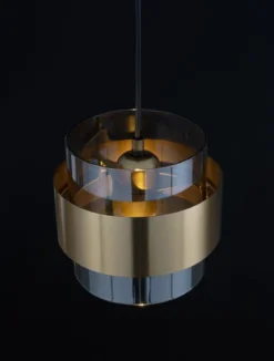 Nova Luce 9236362 SIANNA Pendelleuchte Gold Rauchglas Schwarz E27