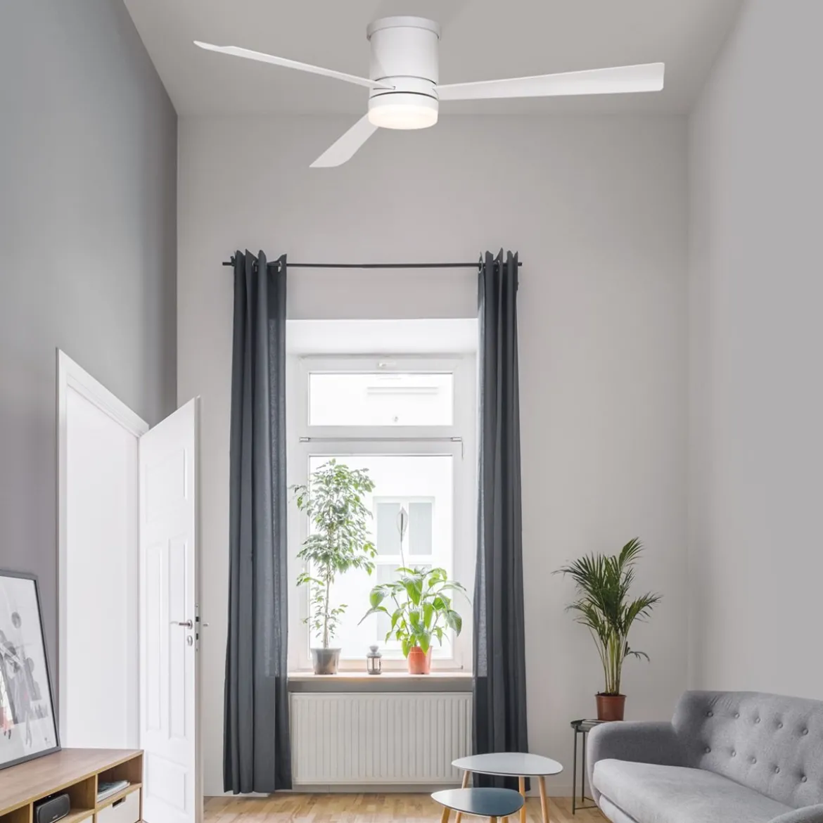 Nova Luce 9953015 SILKY LED Ventilator 3000K Weiss