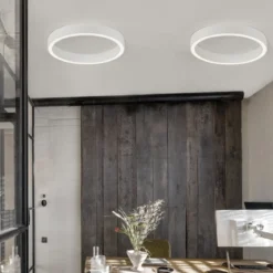 Nova Luce 9558609 STING LED Deckenleuchte 60cm 3000K Weiss dimmbar