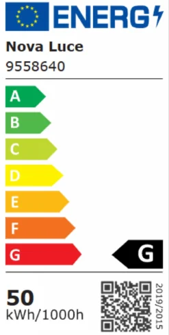 Nova Luce 9558640 STING LED Deckenleuchte 80cm 3000K Schwarz dimmbar