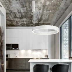 Nova Luce 9558600 STING LED Pendelleuchte 60cm 3000K Weiss dimmbar
