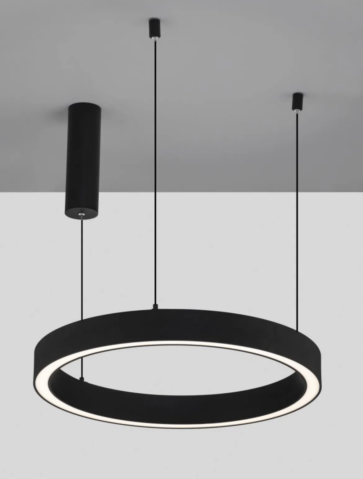 Nova Luce 9558601 STING LED Pendelleuchte 60cm 3000K Schwarz dimmbar