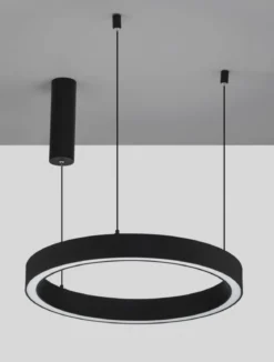 Nova Luce 9558601 STING LED Pendelleuchte 60cm 3000K Schwarz dimmbar