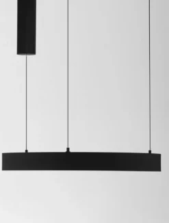 Nova Luce 9558601 STING LED Pendelleuchte 60cm 3000K Schwarz dimmbar