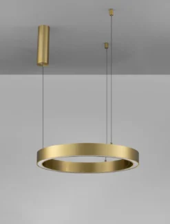 Nova Luce 9558602 STING LED Pendelleuchte 60cm 3000K Bronze dimmbar