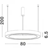 Nova Luce 9558604 STING LED Pendelleuchte 80cm 3000K Schwarz dimmbar