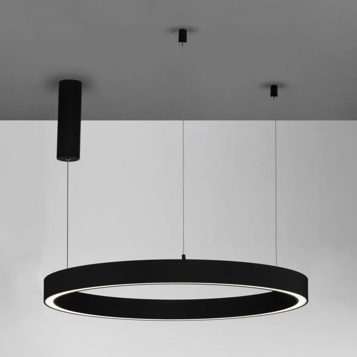 Nova Luce 9558604 STING LED Pendelleuchte 80cm 3000K Schwarz dimmbar