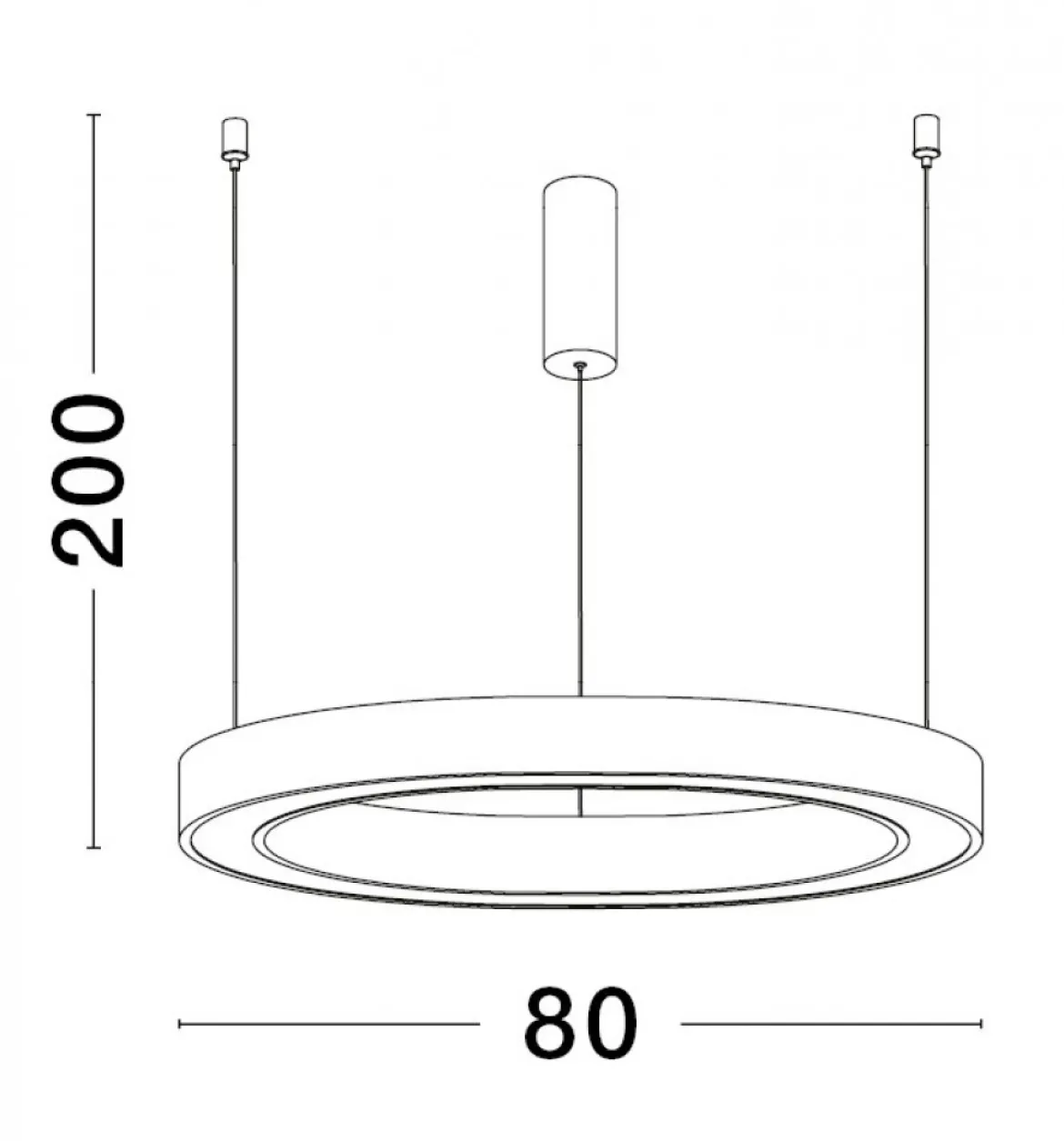 Nova Luce 9558605 STING LED Pendelleuchte 80cm 3000K Bronze dimmbar