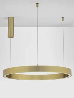 Nova Luce 9558605 STING LED Pendelleuchte 80cm 3000K Bronze dimmbar
