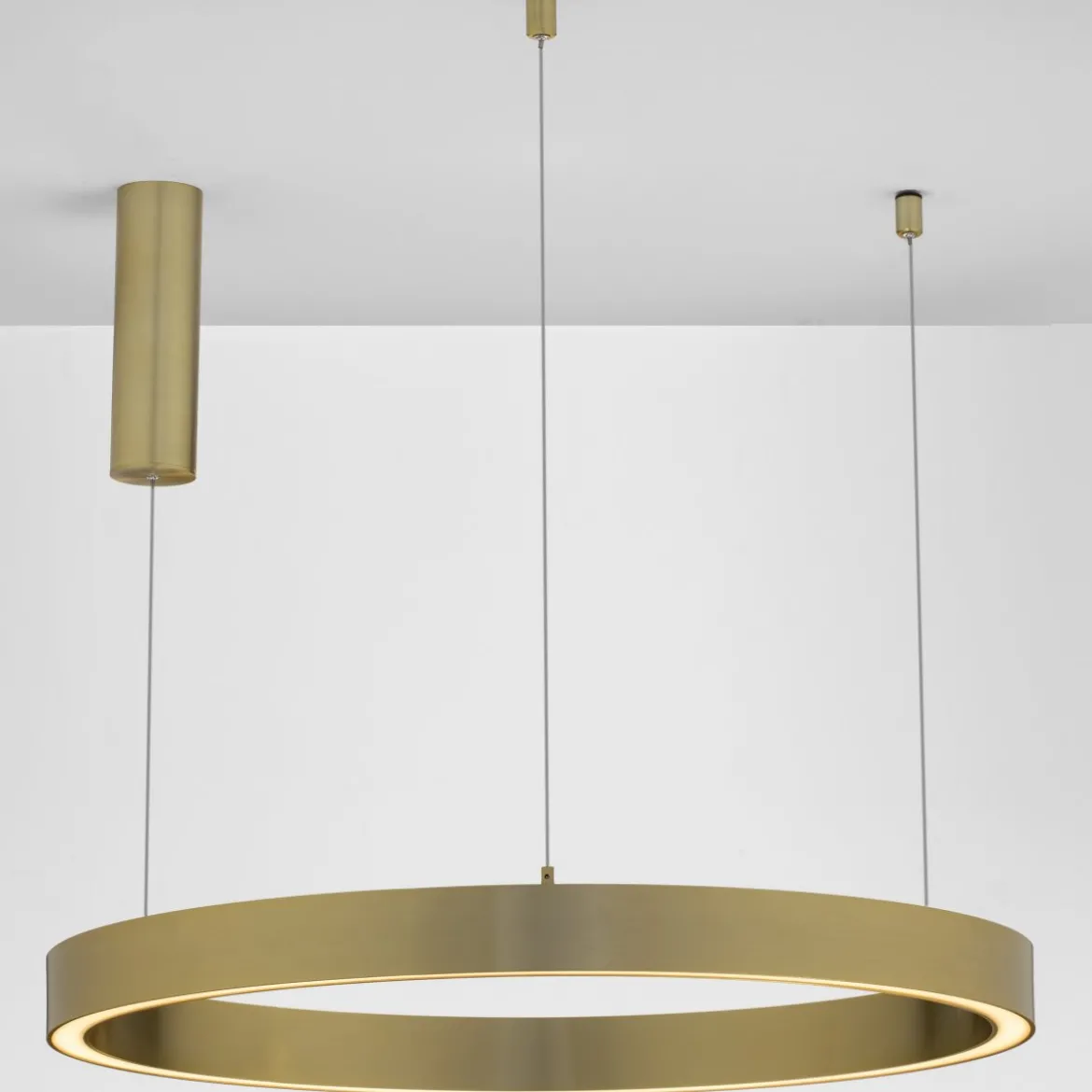 Nova Luce 9558605 STING LED Pendelleuchte 80cm 3000K Bronze dimmbar