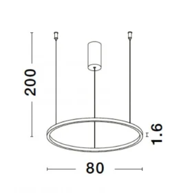 Nova Luce 9345606 TARQUIN LED Pendelleuchte 80cm 3000K Messing Gold