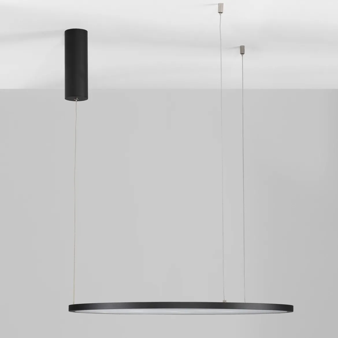 Nova Luce 9345601 TARQUIN LED Pendelleuchte 60cm 3000K Schwarz dimmbar
