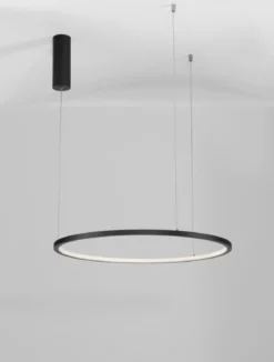 Nova Luce 9345601 TARQUIN LED Pendelleuchte 60cm 3000K Schwarz dimmbar