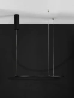 Nova Luce 9345601 TARQUIN LED Pendelleuchte 60cm 3000K Schwarz dimmbar