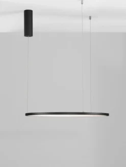Nova Luce 9345601 TARQUIN LED Pendelleuchte 60cm 3000K Schwarz dimmbar