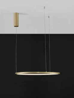 Nova Luce 9345602 TARQUIN LED Pendelleuchte 60cm 3000K Messing Gold dimmbar