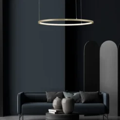 Nova Luce 9345602 TARQUIN LED Pendelleuchte 60cm 3000K Messing Gold dimmbar