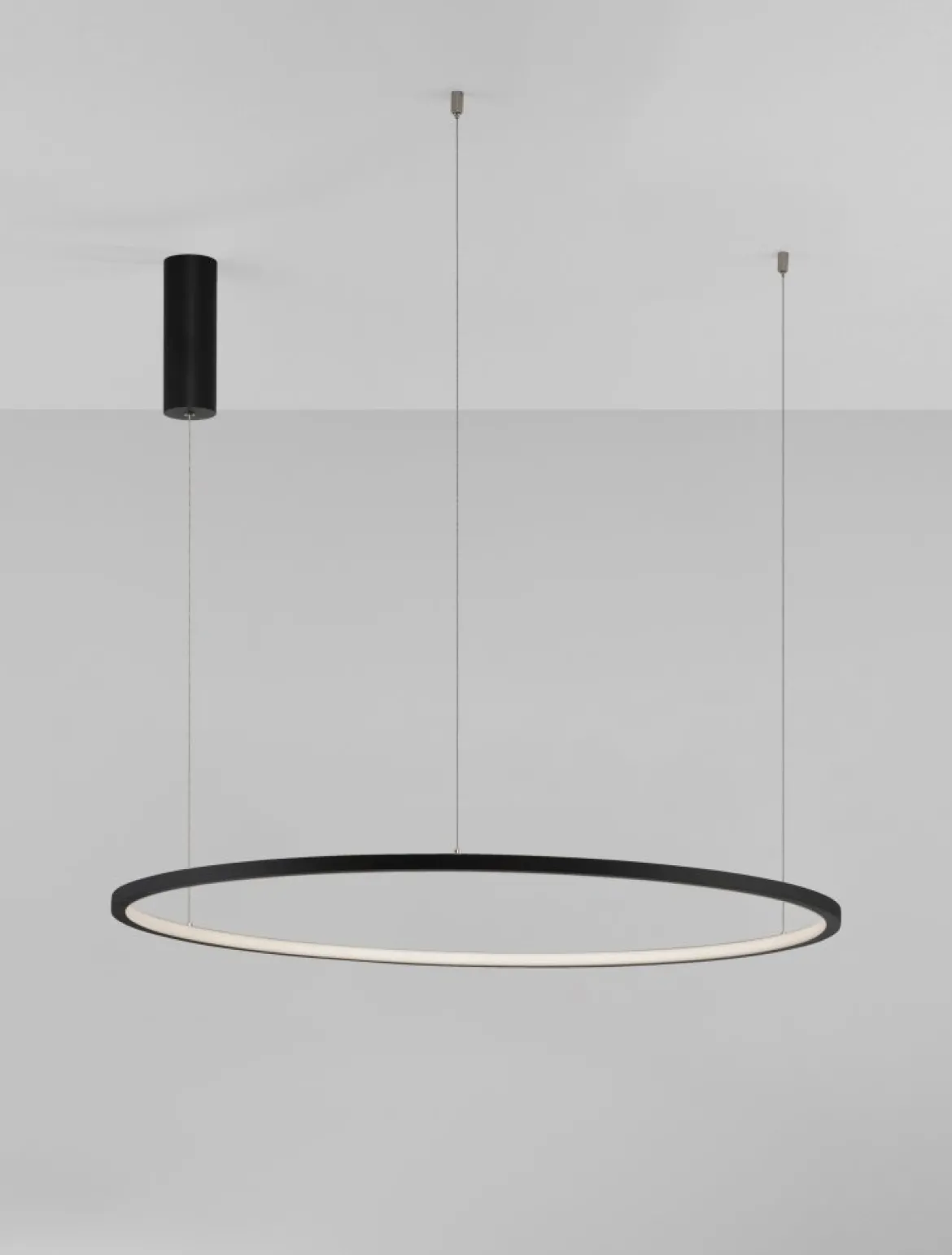 Nova Luce 9345605 TARQUIN LED Pendelleuchte 80cm 3000K Schwarz dimmbar