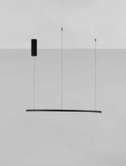 Nova Luce 9345605 TARQUIN LED Pendelleuchte 80cm 3000K Schwarz dimmbar