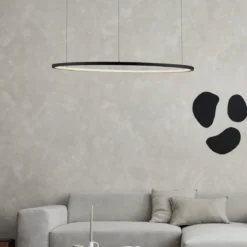 Nova Luce 9345605 TARQUIN LED Pendelleuchte 80cm 3000K Schwarz dimmbar