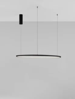 Nova Luce 9345605 TARQUIN LED Pendelleuchte 80cm 3000K Schwarz dimmbar