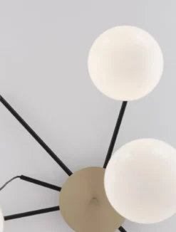 Nova Luce 9009260 THE EGG Pendelleuchte 8-flammig Gold Schwarz G9