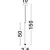Nova Luce 9287918 TRIMLE LED Pendelleuchte 50cm 3000K Gold