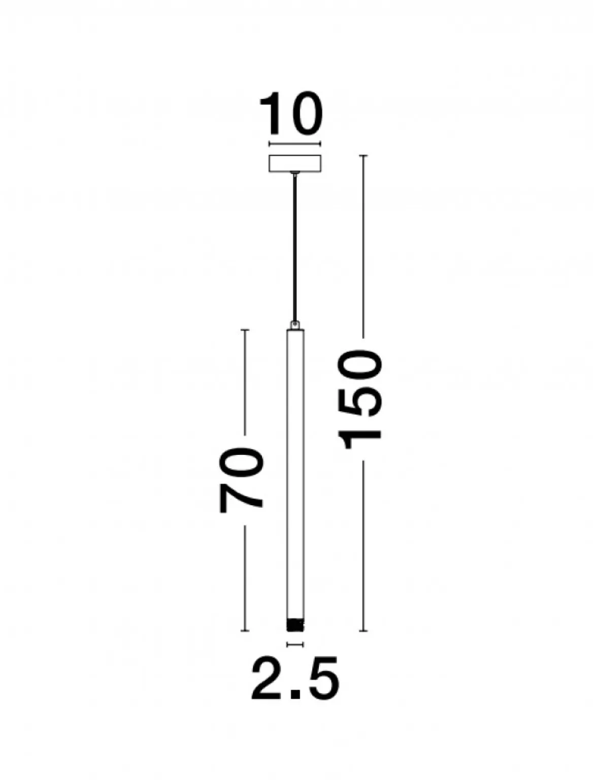 Nova Luce 9287919 TRIMLE LED Pendelleuchte 70cm 3000K Gold