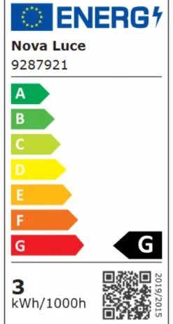 Nova Luce 9287921 TRIMLE LED Pendelleuchte 70cm 3000K Schwarz