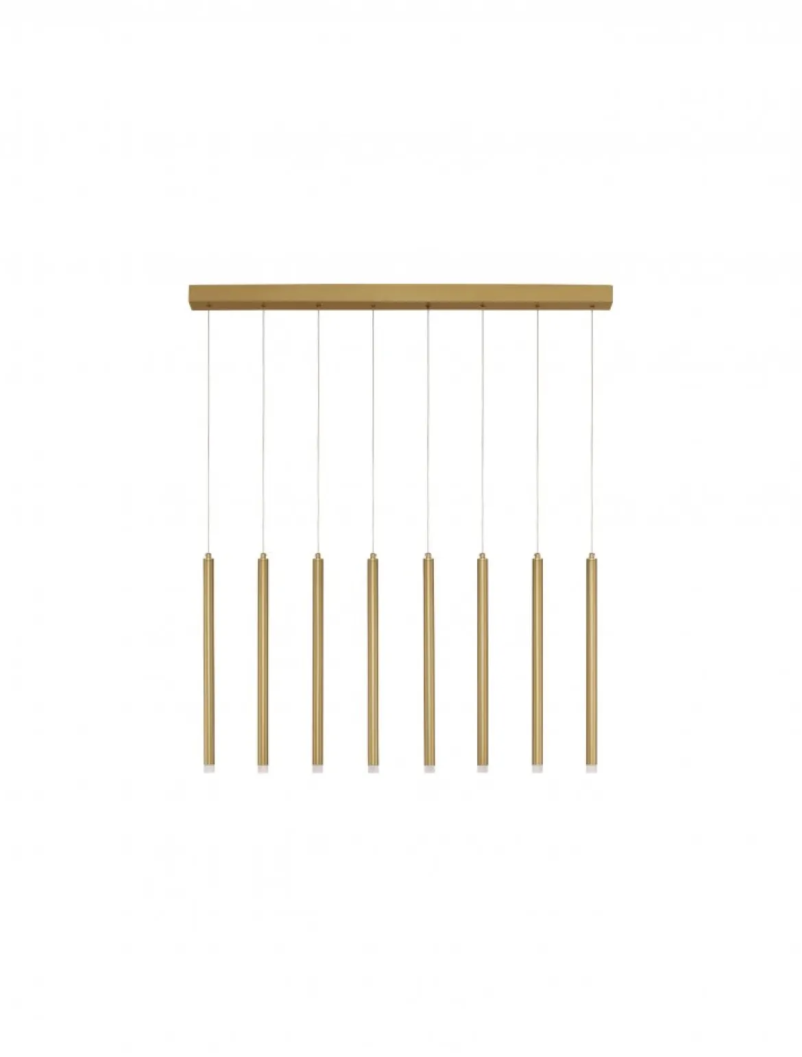 Nova Luce 9287930 TRIMLE LED Pendelleuchte 8-flammig 3000K Gold