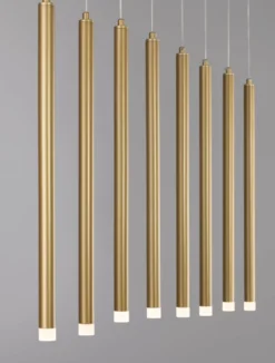 Nova Luce 9287930 TRIMLE LED Pendelleuchte 8-flammig 3000K Gold