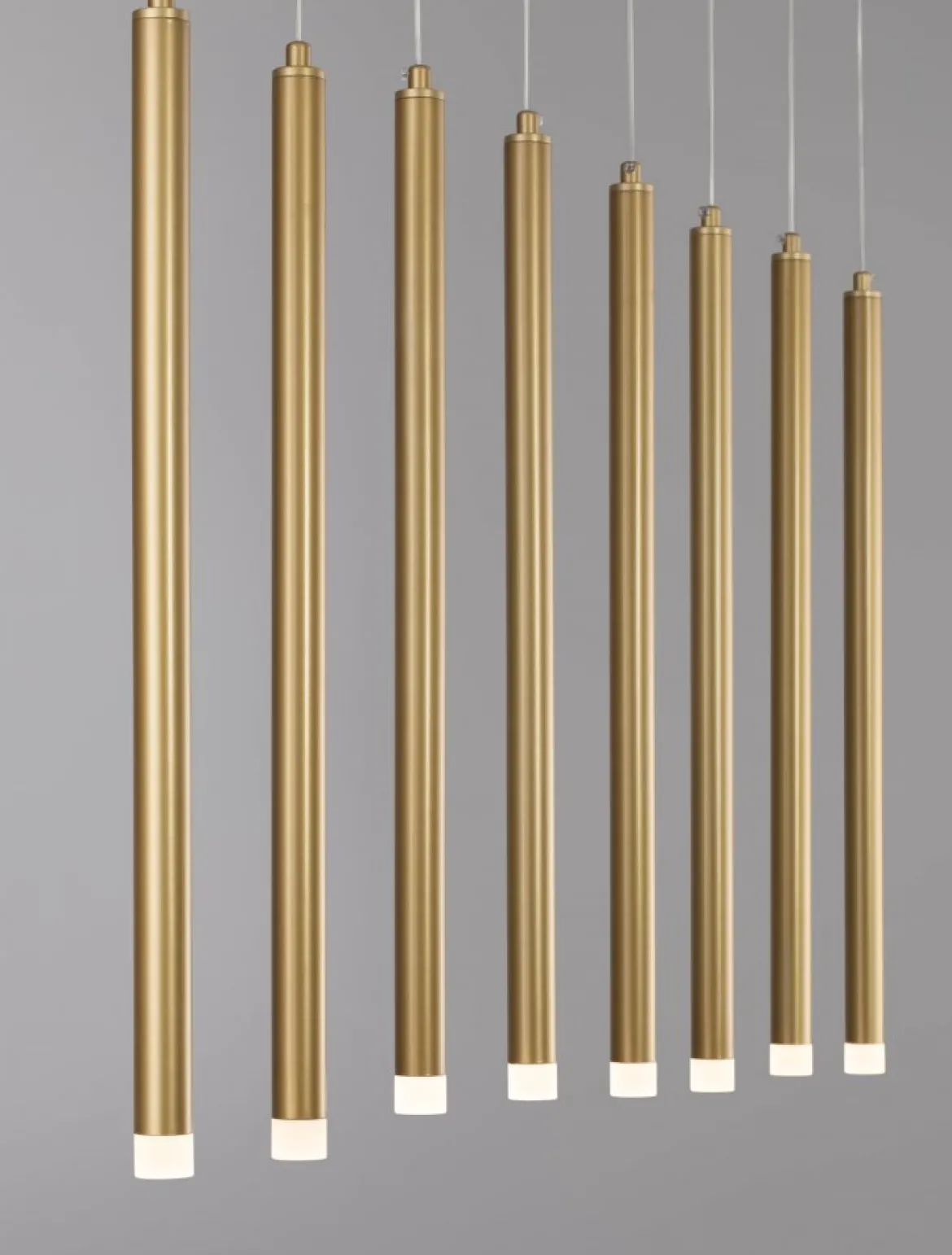 Nova Luce 9287930 TRIMLE LED Pendelleuchte 8-flammig 3000K Gold