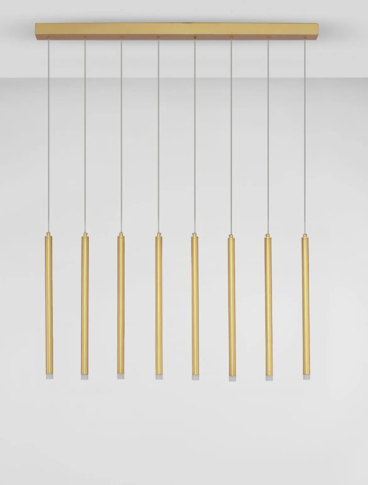 Nova Luce 9287930 TRIMLE LED Pendelleuchte 8-flammig 3000K Gold