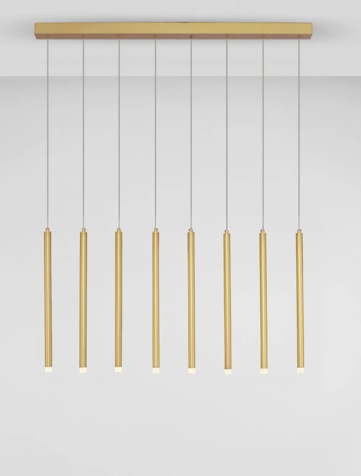 Nova Luce 9287930 TRIMLE LED Pendelleuchte 8-flammig 3000K Gold