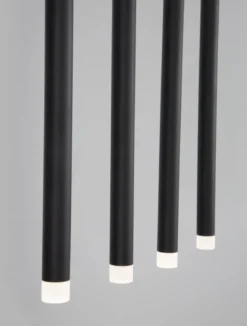 Nova Luce 9287935 TRIMLE LED Pendelleuchte 8-flammig 3000K Schwarz