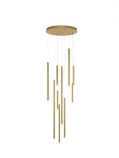 Nova Luce 9287940 TRIMLE LED Pendelleuchte 10-flammig 3000K Gold