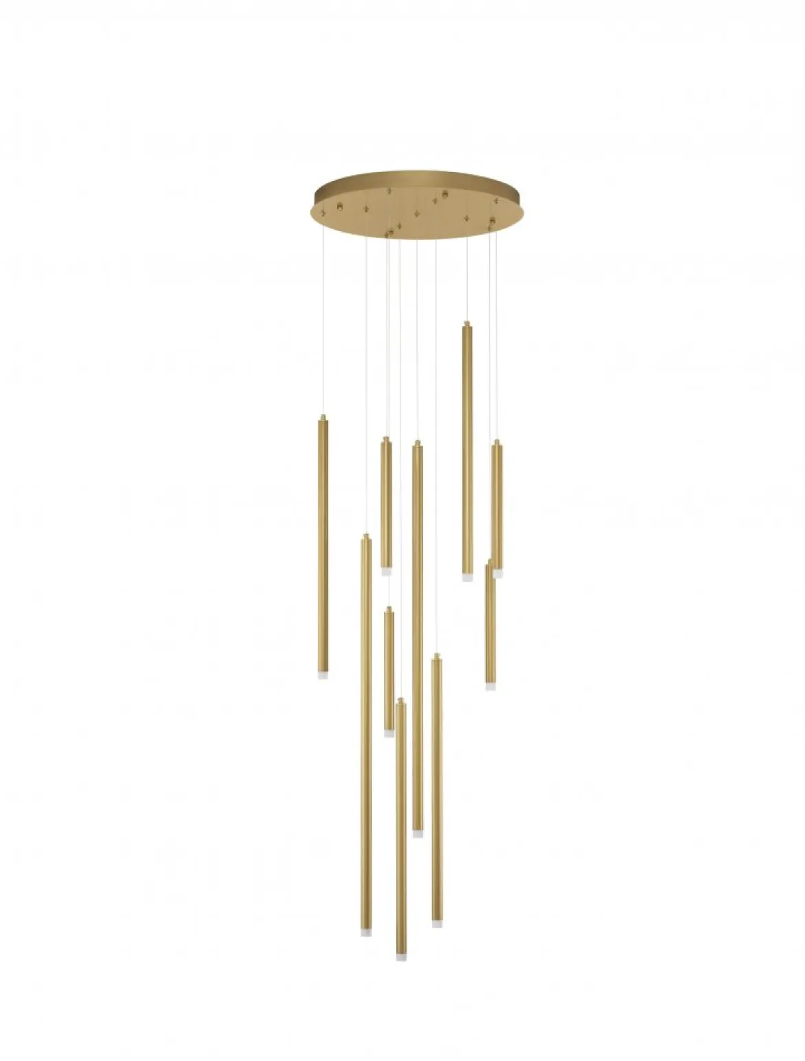 Nova Luce 9287940 TRIMLE LED Pendelleuchte 10-flammig 3000K Gold