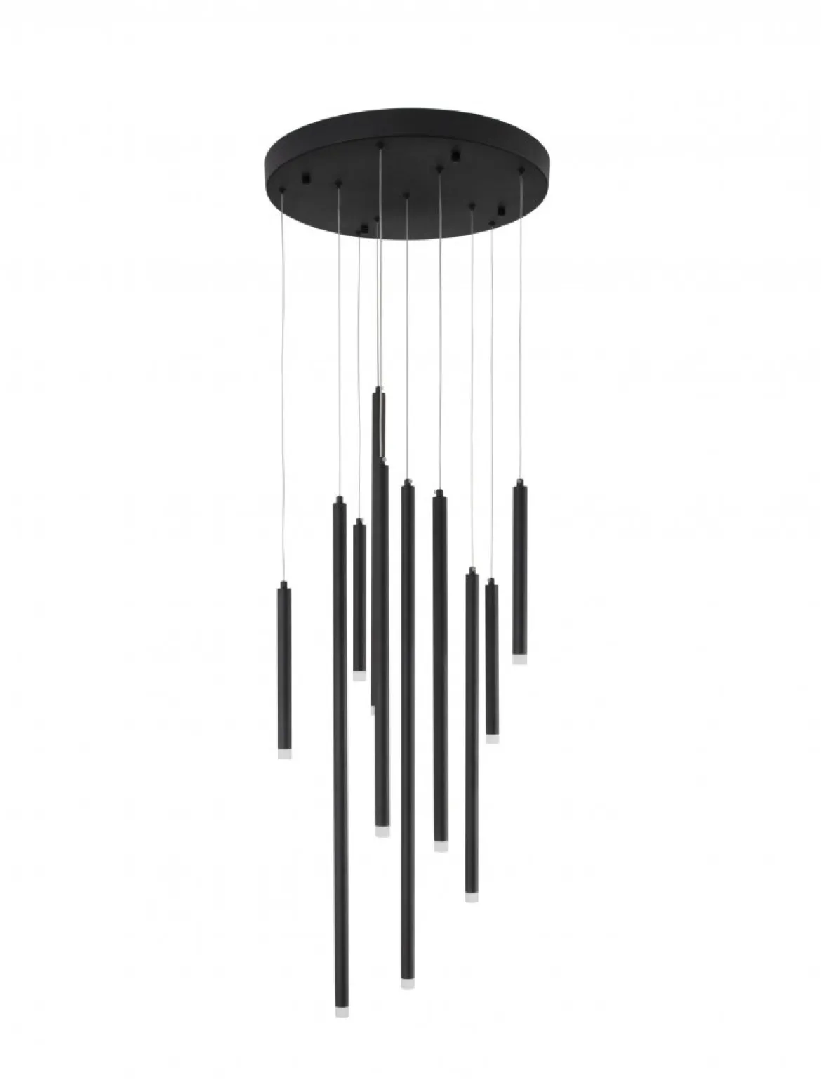 Nova Luce 9287945 TRIMLE LED Pendelleuchte 10-flammig 3000K Schwarz