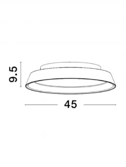 Nova Luce 9081260 VELA LED Deckenleuchte 1-flammig 3000K Kaffeebraun